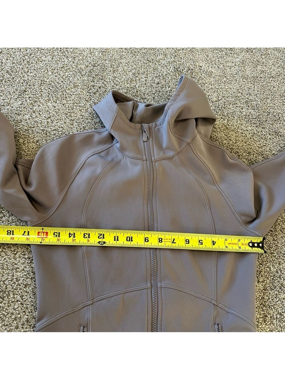Lululemon Day Maker Full Zip Hoodie Lunar Rock Size 6 - Picture 11 of 13